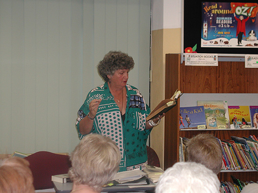 Reading at Brunswick Library, 25 January 2006