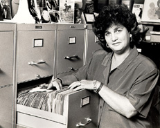 With the Lesbian Herstory Archives files