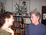 Zora Neale Hurston looks on as Deb talks with a friend